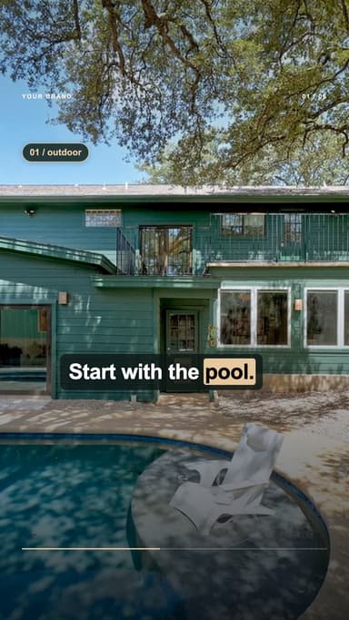 Example vertical listing video