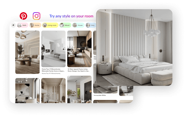 AI Interior Design App, Virtual Home Staging Software