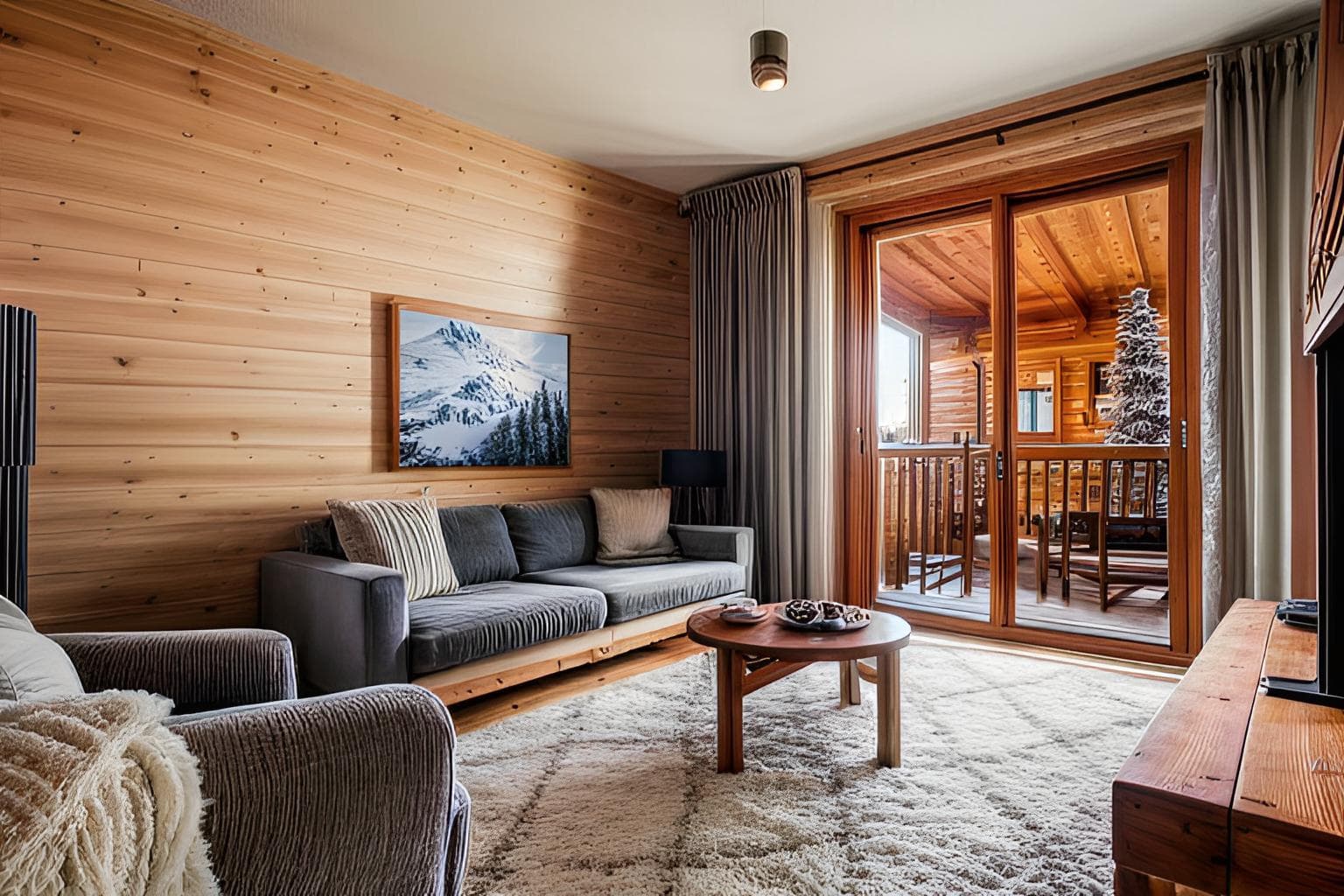 Ski_chalet Living Room Design Ideas example 10