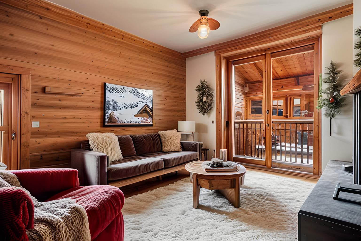 Ski Chalet Living Room Design Ideas example 4