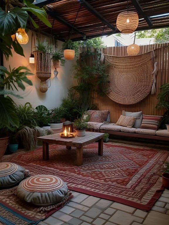 Bohemian Outdoor Patio Design Ideas example