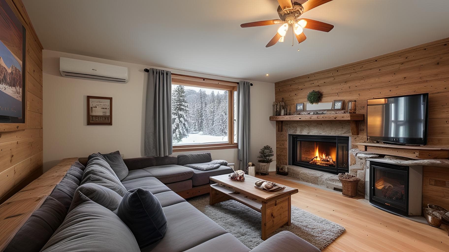 Ski Chalet Living Room Design Ideas example 8