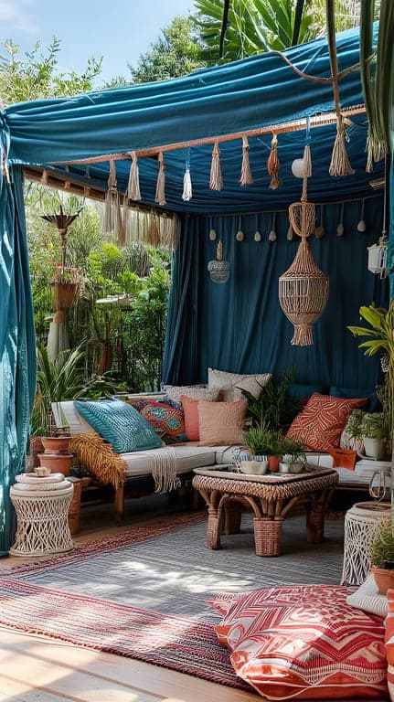 Bohemian Outdoor Patio Design Ideas example 3