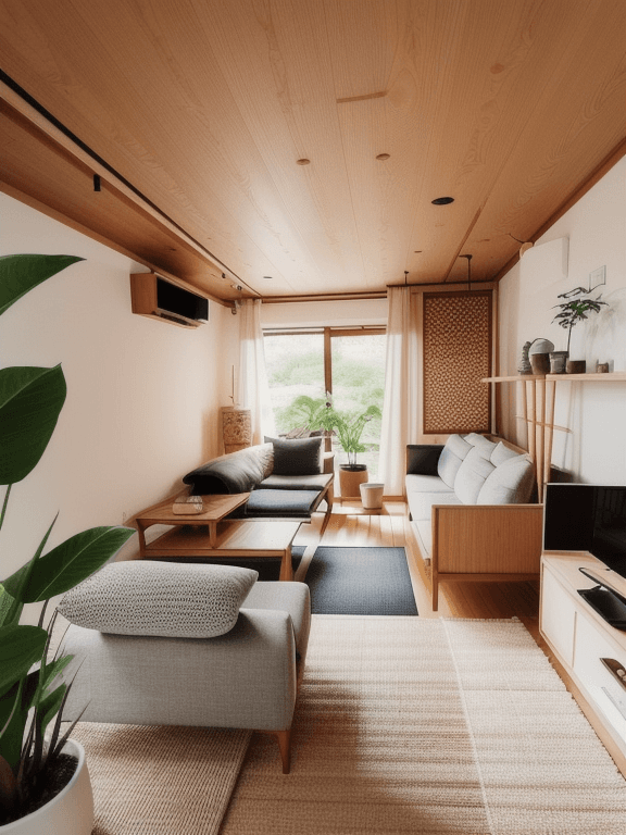 Japandi Living Room Design Ideas example 7