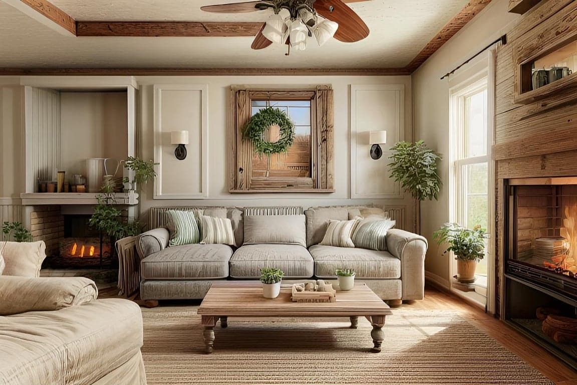 Farmhouse Living Room Design Ideas example 2