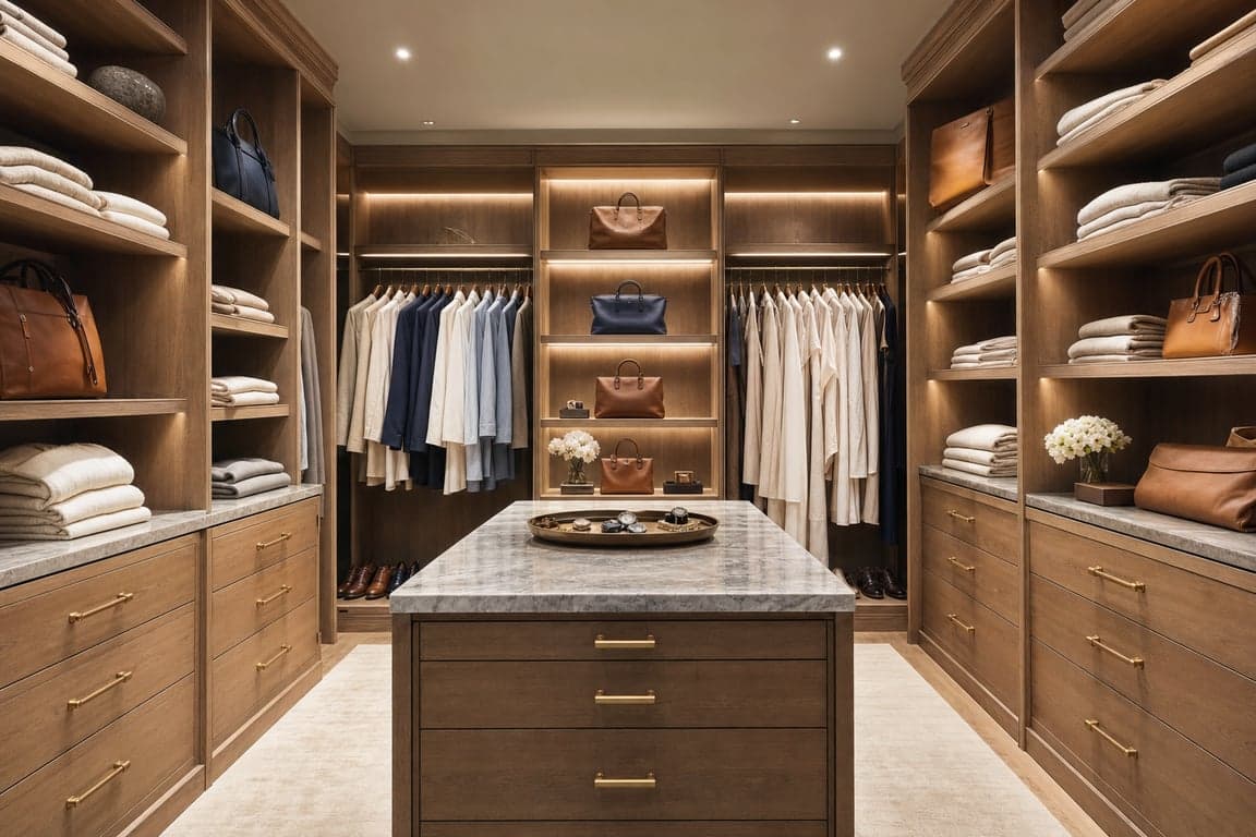Scandinavian Walk In Closet design inspiration